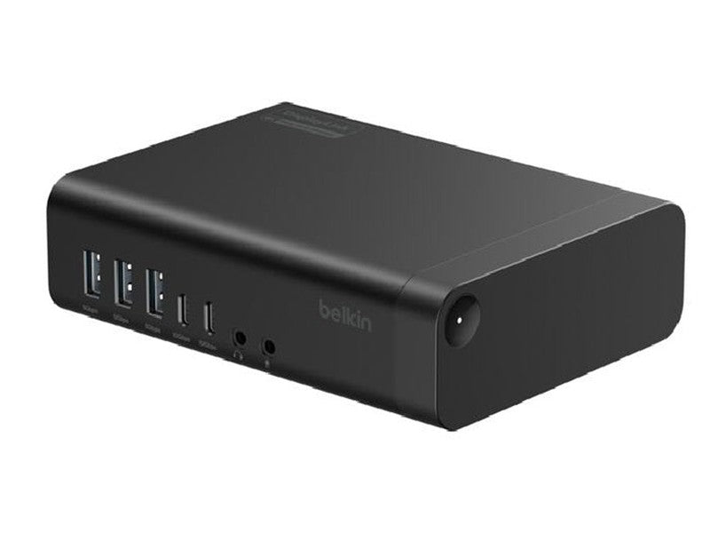 Belkin Connect Universal 16-Port Triple Display USB-C Dock - Black INC029auBK , 140W PD, 10Gbps, DisplayLink, Universal Compatibility, 3YR