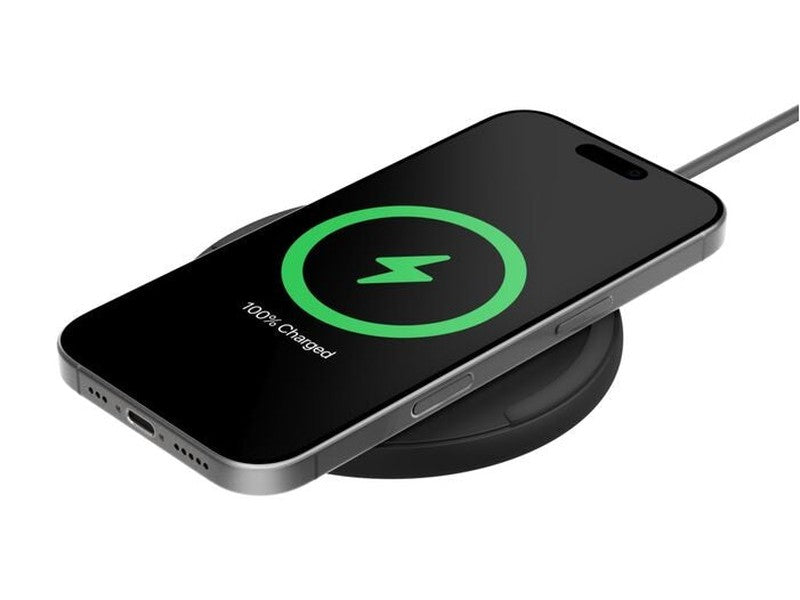 Belkin BoostCharge Wireless Charging Pad 15W + USB-C to USB-C Cable 1.5M - Black WIA012fqBK , LED Indicator, $2500 CEW, 2YR