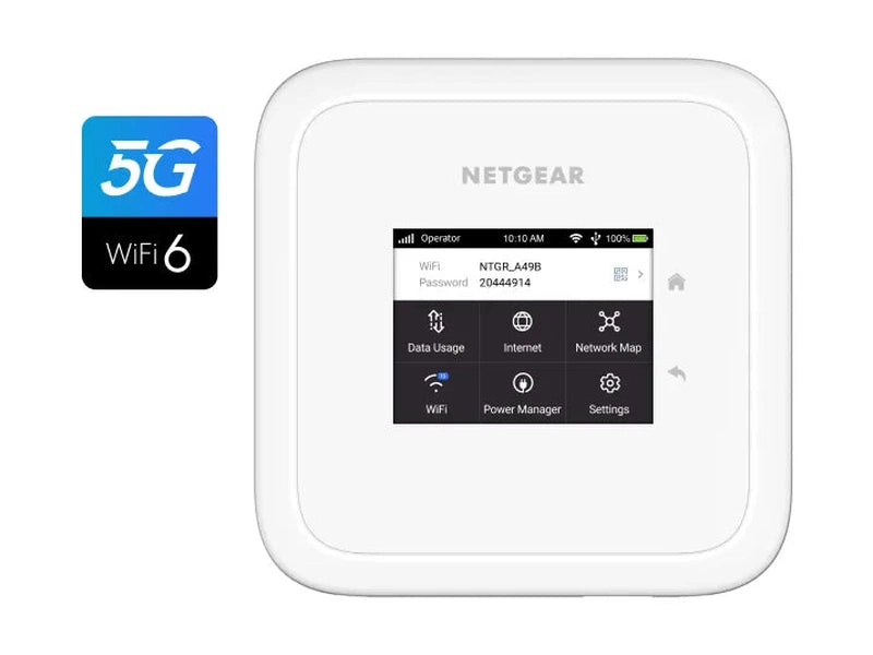 Netgear Nighthawk M6 5G Wi-Fi 6 Unlocked Mobile Router with 5G Sub-6 Bands MR6110-111AUS
