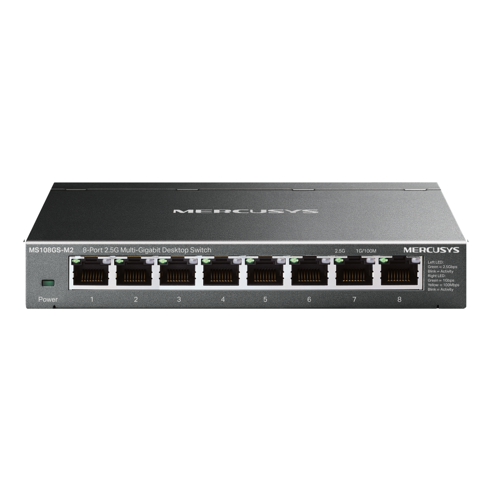 Mercusys MS108GS-M2 8-Port 2.5G Multi-Gigabit Desktop Switch