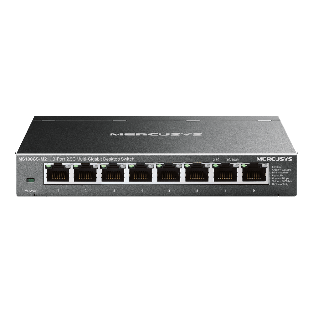 TP-Link Mercusys MS108GS-M2 8-Port 2.5G Multi-Gigabit Desktop Switch