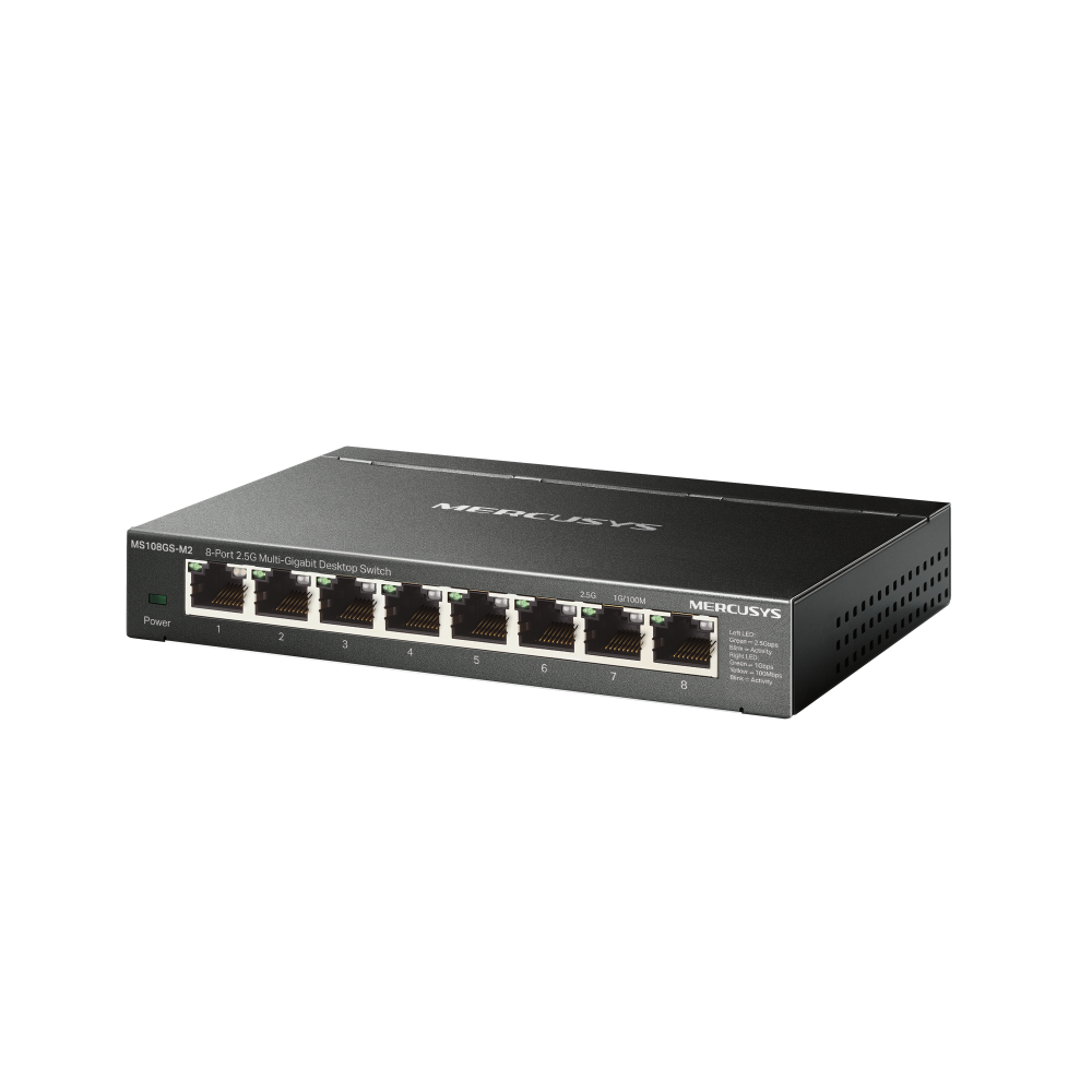 Mercusys MS108GS-M2 8-Port 2.5G Multi-Gigabit Desktop Switch