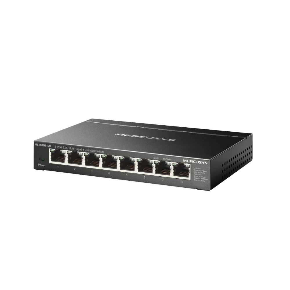 TP-Link Mercusys MS108GS-M2 8-Port 2.5G Multi-Gigabit Desktop Switch