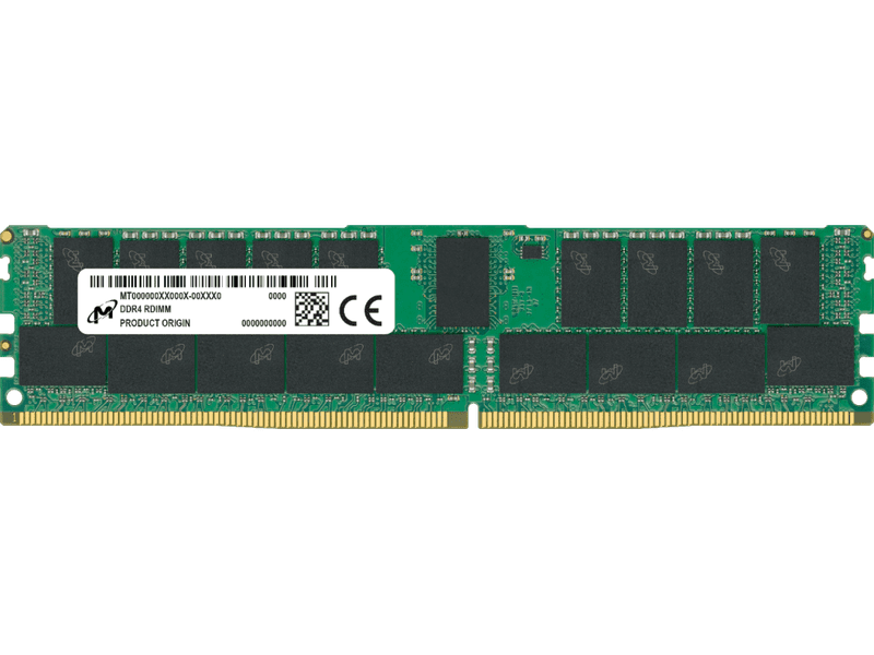 Micron 64GB DDR4-3200MHz 2Rx4 RDIMM Registered ECC Server Memory