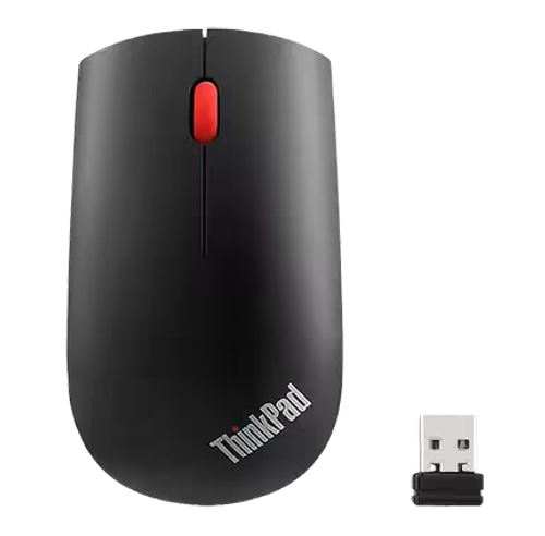 Lenovo ThinkPad Essentials Compact Wireless Mouse 2.4 GHz Wireless via Nano USB 1200 DPI Optical sensor Supported PC with USB port 1 Year Warranty 4X30M56887