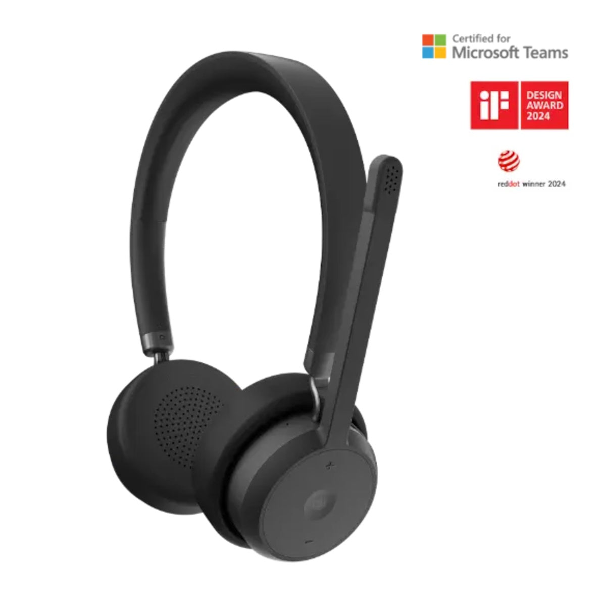 Lenovo Wireless VoIP Headset - Black 4XD1M80020 , Up to 31 hours of talk and 60 hours of playback, 2 Years Warranty
