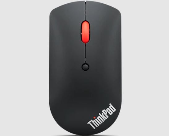 Lenovo ThinkPad Bluetooth Silent Mouse - Dual-Host Bluetooth 5.0 to Switch Between 2 Devices,DPI Adjustment: 2400, 1600, 800, 1 Year Battery Life 4Y50X88822