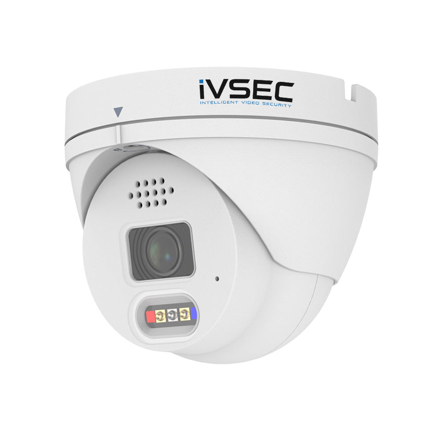 IVSEC Turret IP Camera 12MP 3.6mm Fixed Lens 15fps PoE IP66 30m IR Adv Det