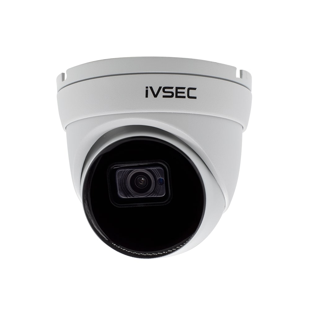 IVSEC Turret IP Camera 12MP 3.6mm Fixed Lens 15fps PoE IP66 30m IR Mic IVS