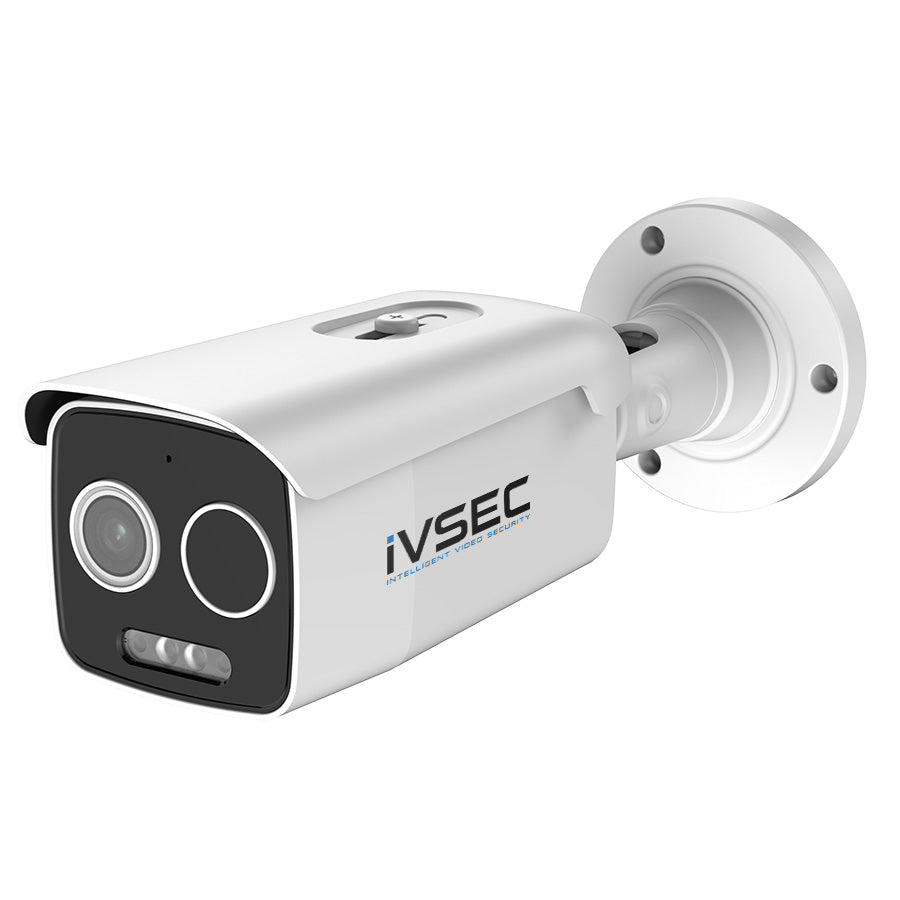 IVSEC Thermal Bullet IP Camera 5MP 3.2mm Fixed Lens 25fps Bi-Spectrum Adv Det