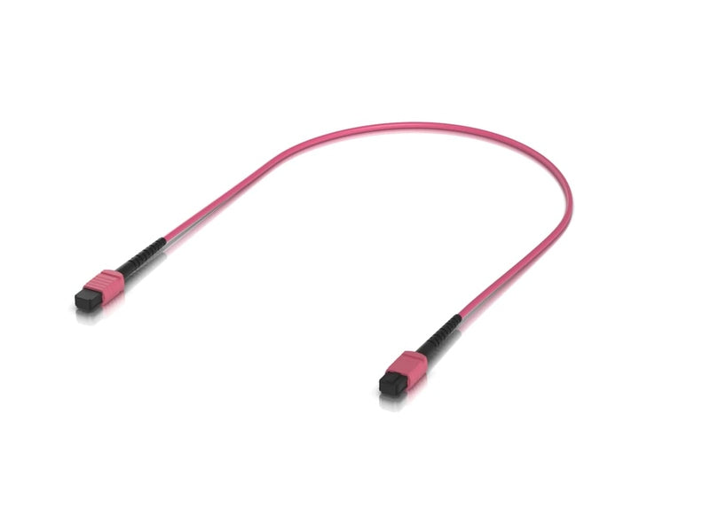 Ubiquiti Indoor OM4 Multi-mode Fiber Patch Cable, 0.5M, Single-pack, With MPO-12 Type B UPC Connectors, Designed For 100G Applications