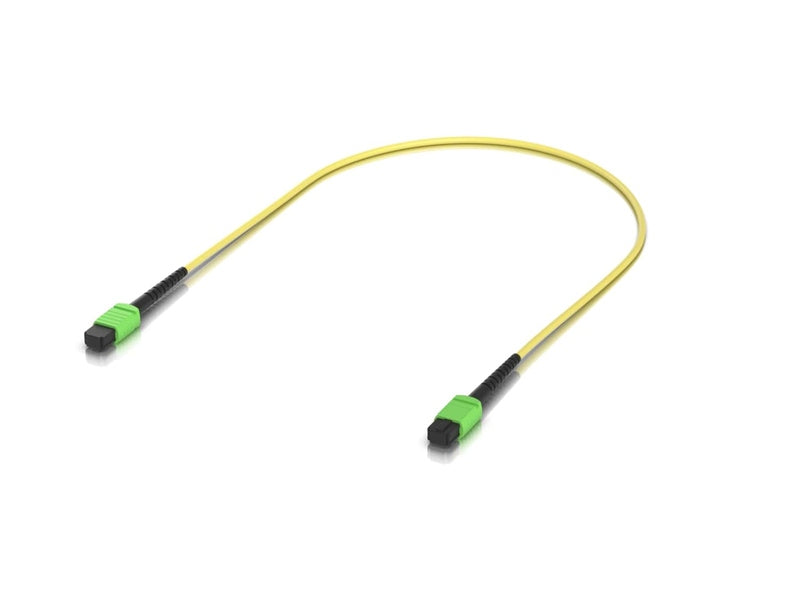 Ubiquiti OS2 MPO-12 APC Fiber Patch Cable, 0.5 m, Single-pack, Indoor OS2 Single-mode,MPO-12 Type B APC Connectors, For 100G Applications