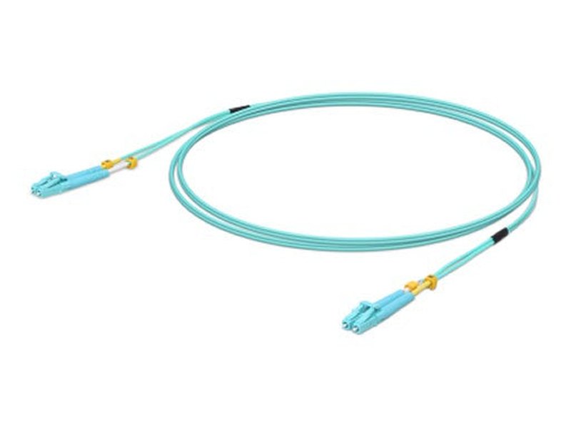 Ubiquiti MultiMode 10 Gbps OM3 Duplex LC Cable, 0.5m Length, Single Unit,10 Gbps Throughput, LC-LC Connector,