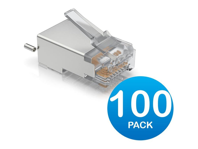 Ubiquiti UISP Surge Protection Connector SHD, 100 Pack, Sheilded Cable RJ45 Connector, Replaces TC-Con