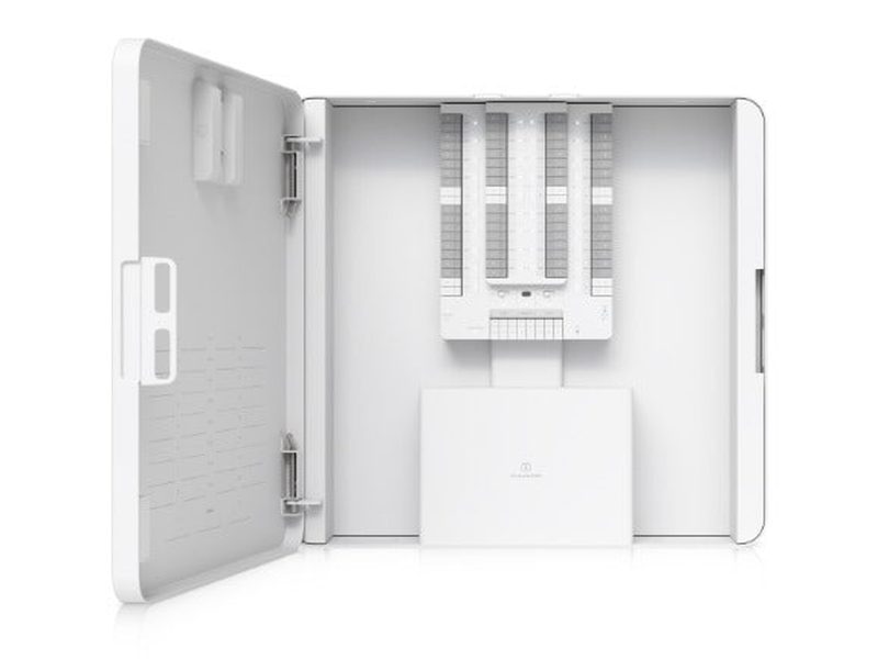 Ubiquiti, Alarm Hub Kit, 32 Input Zone Alarm Control Hub, Hardwire Intrusion Sensors Powered Using PoE++ Input, Optional Battery Backup.