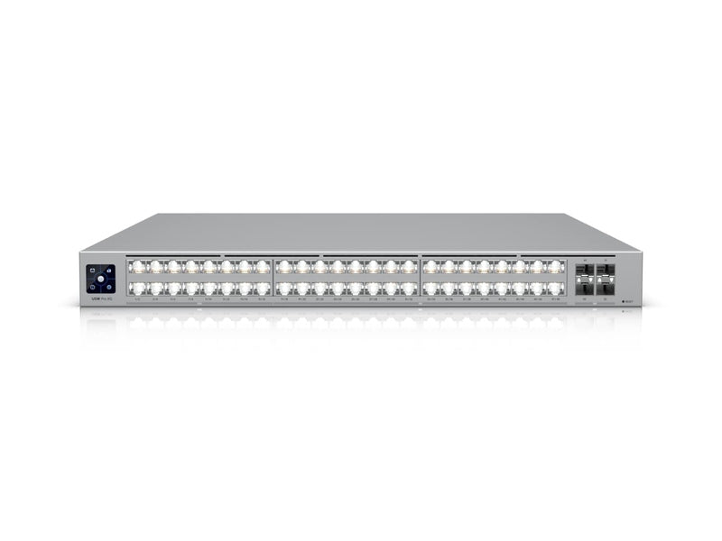 Ubiquiti Pro XG 48, Professional-grade, 48-port Layer 3 Etherlighting Switch, 32 10 GbE, 16 2.5 GbE, 4 25G SFP28 Ports, DC Power Backup Ready