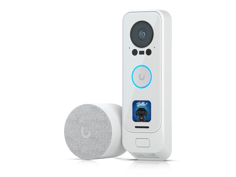 Ubiquiti UniFi Protect G4 Doorbell Pro PoE Kit-White, 5MP CMOS Camera,Night Mode IR Up To 20ft,PoE Power, Includes PoE Chime, IPX4