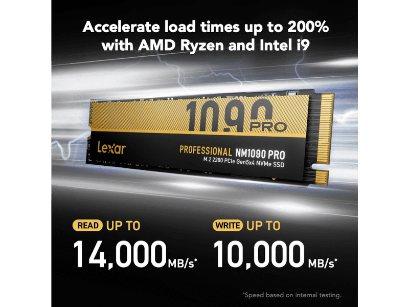 Lexar 1TB NM1090 PRO M.2 2280 PCIe Gen 5x4 NVMe SSD