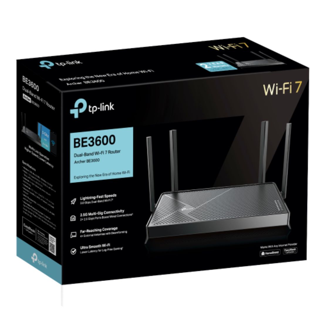 TP-Link Archer BE3600 BE3600 Dual-Band Wi-Fi 7 Router WIFI7