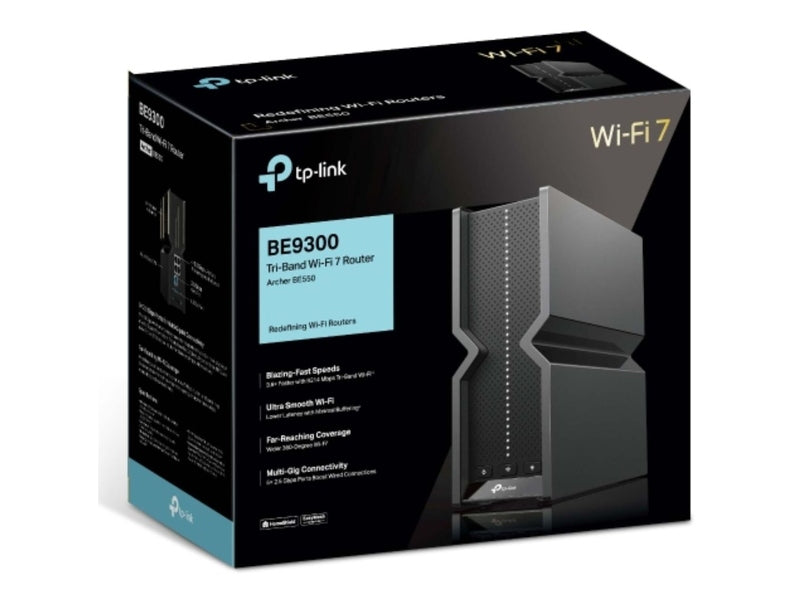 TP-Link Archer BE550 BE9300 Tri-Band Wi-Fi 7 Router