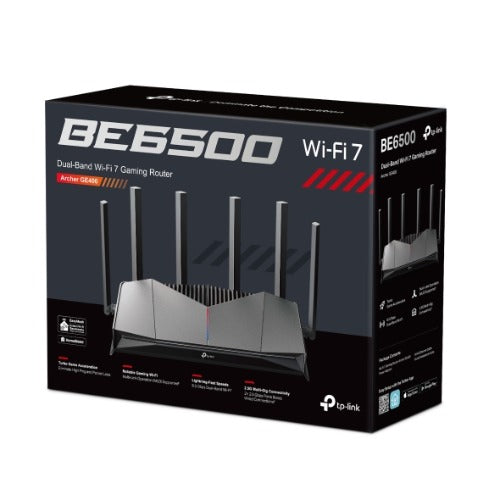 TP-Link Archer GE400 BE6500 Dual-Band Wi-Fi 7 Gaming Router WIFI7 Archer GE400