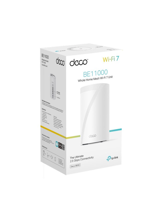 TP-Link Deco BE65 BE11000 Whole Home Mesh Wi-Fi 7 System WIFI7