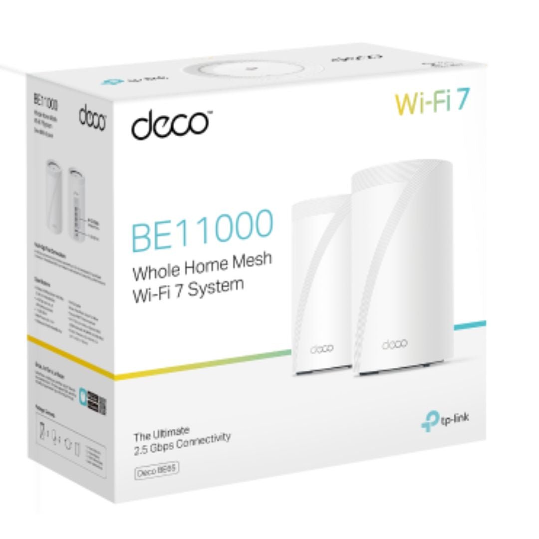 TP-Link Deco BE65 2-pack BE11000 Whole Home Mesh Wi-Fi 7 System WIFI7