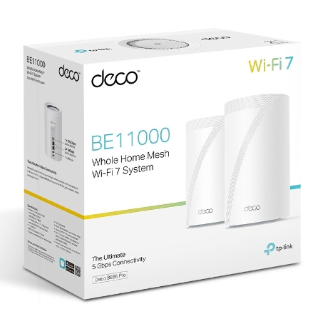 TP-Link Deco BE65 Pro 2-pack BE11000 Whole Home Mesh WiFi 7 System