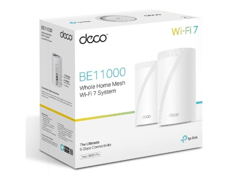 TP-Link Deco BE11000 Whole Home Mesh WiFi 7 System 2-pack BE65 Pro 2-pack