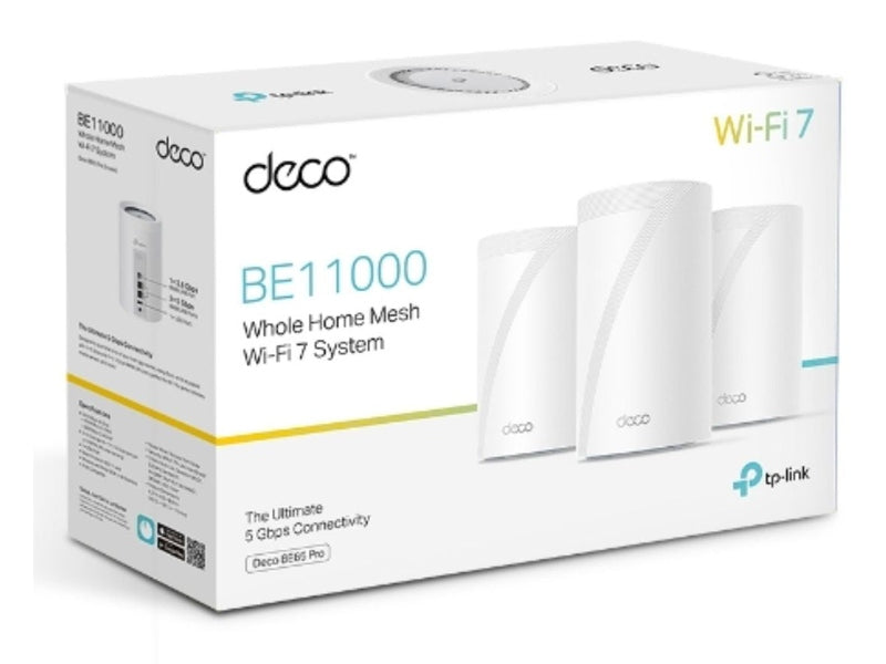 TP-Link Deco BE65 Pro 3-pack BE11000 Whole Home Mesh WiFi 7 System