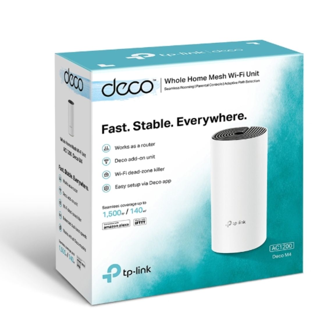 TP-Link Deco M4 1-pack AC1200 Whole Home Mesh Wi-Fi System