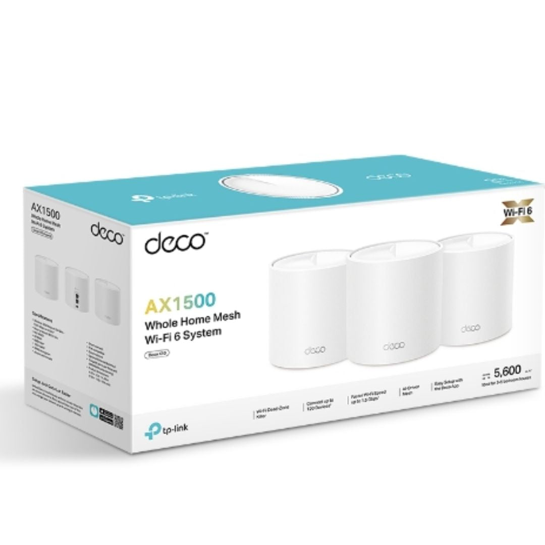 TP-Link Deco X1500 3-pack AX1500 Whole Home Mesh Wi-Fi 6 System
