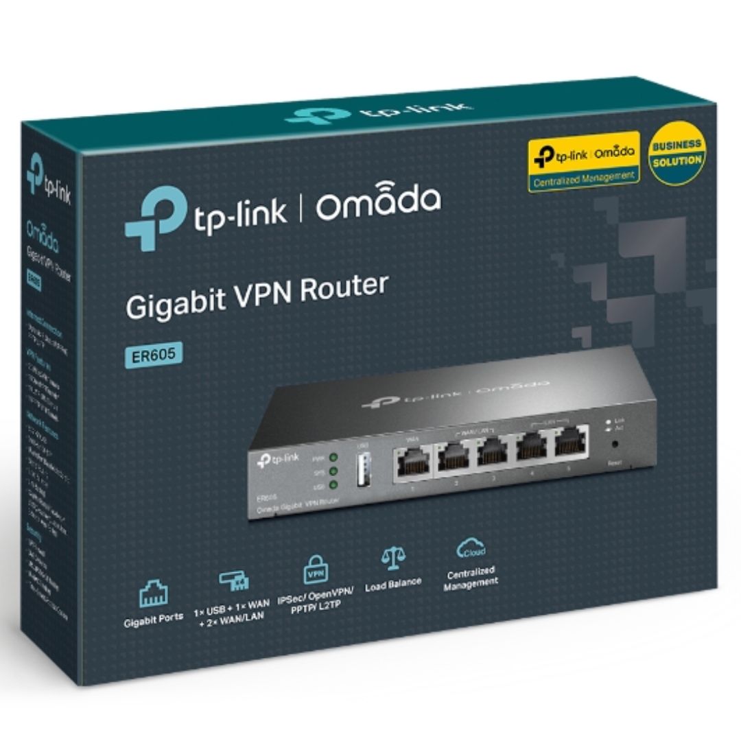 TP-Link Omada ER605 Gigabit Multi-WAN VPN Router ER605