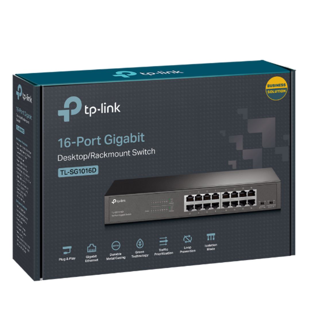 TP-Link TL-SG1016DE 16-Port Gigabit Easy Smart Switch TL-SG1016DE
