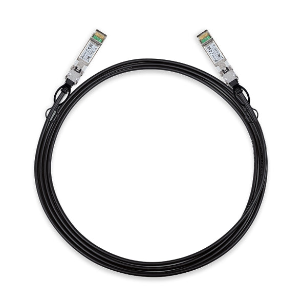 TP-Link SM5220-3M 3 Meter 10G SFP+ Direct Attach Cable, Drives 10 Gigabit Ethernet, 10G SFP+ Connector on Both Sides Replaces TXC432-CU3M