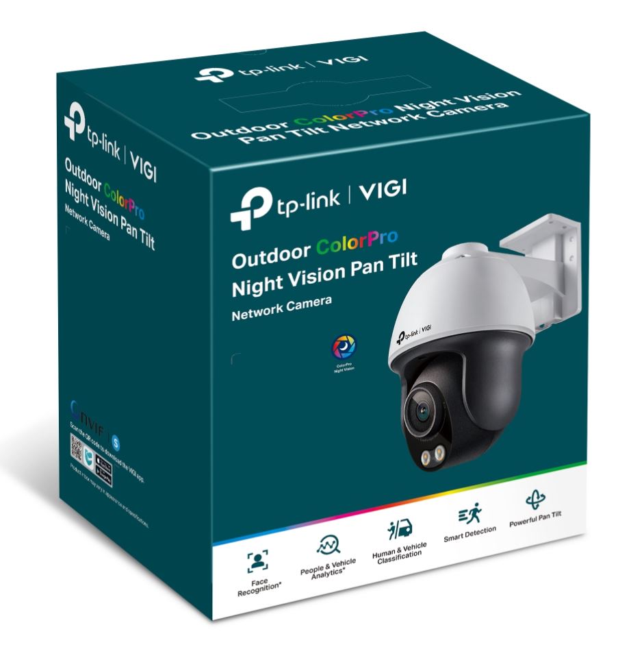TP-Link VIGI 4MP C540S 4mm Outdoor ColourPro Night Vision Pan Tilt Network Camera VIGI C540S 4mm