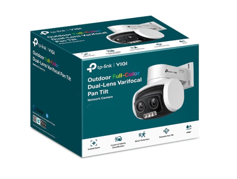 TP-Link VIGI 4MP C540V Outdoor Full-Color Dual-Lens Varifocal Pan Tilt Network Camera VIGI C540V