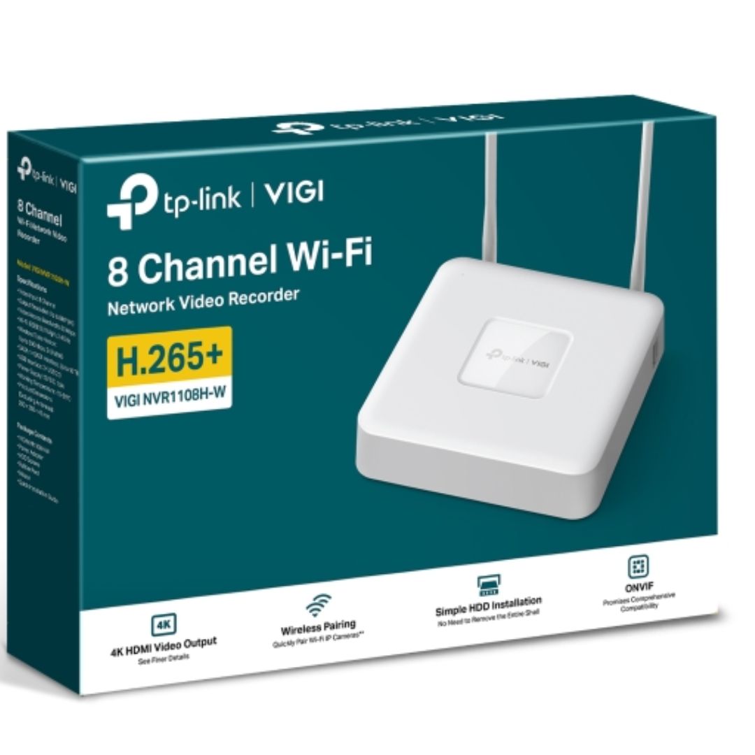 TP-Link VIGI NVR1108H-W 8 Channel Wi-Fi Network Video Recorder VIGI NVR1108H-W