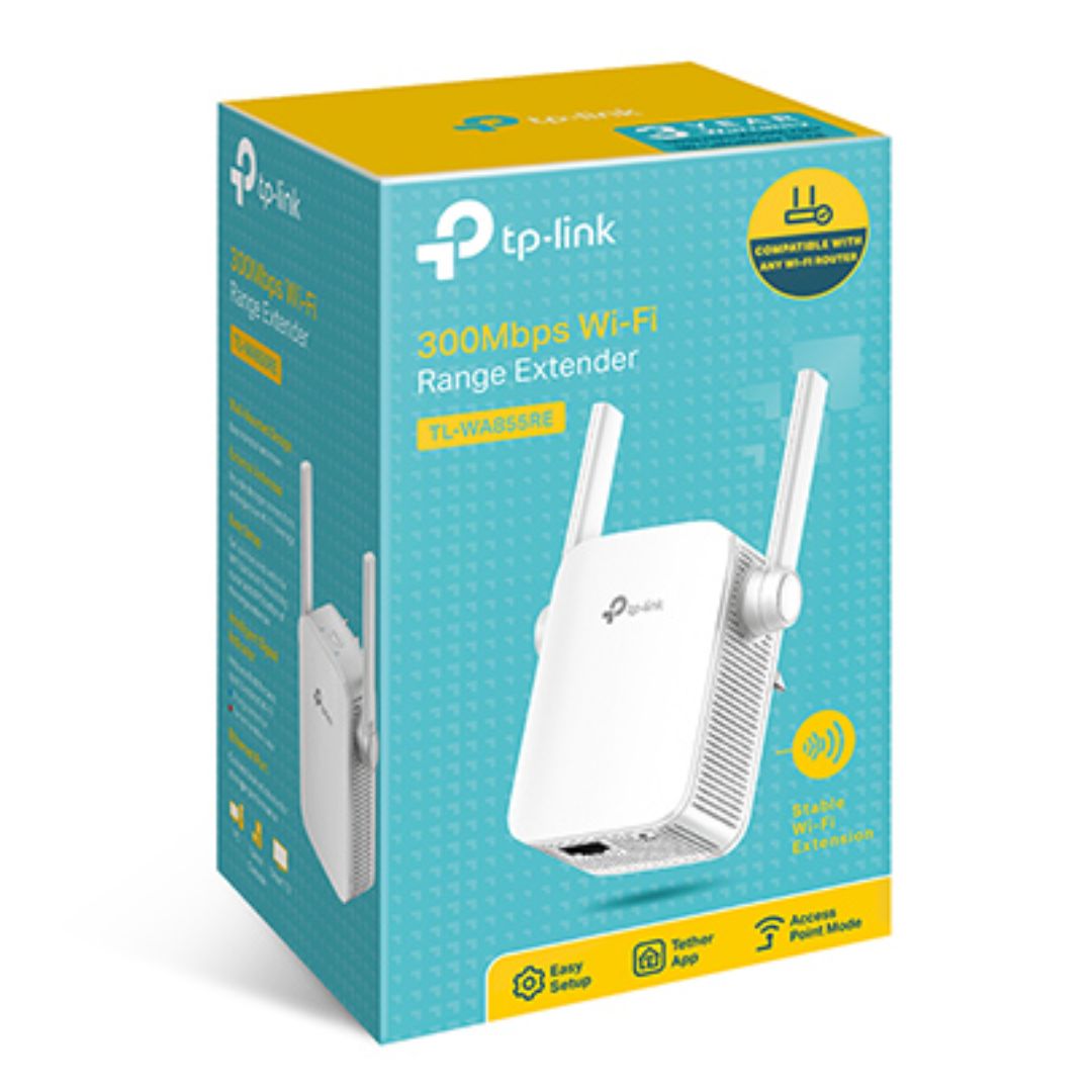 TP-Link TL-WA855RE 300Mbps Wireless N Wall Plugged Range Extender TL-WA855RE