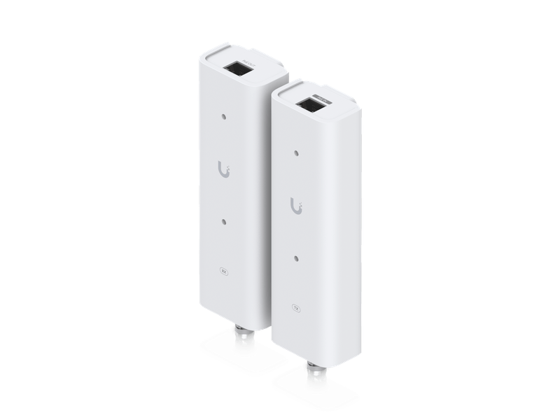 Ubiquiti Pair of extenders that extends PoE over twisted-pair or coaxial cables, ideal for retrofit scenarios.