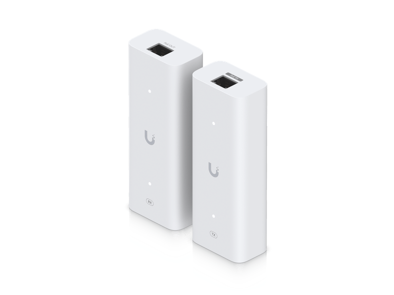 Ubiquiti Pair of extenders that extends PoE over twisted-pair or coaxial cables, ideal for retrofit scenarios.
