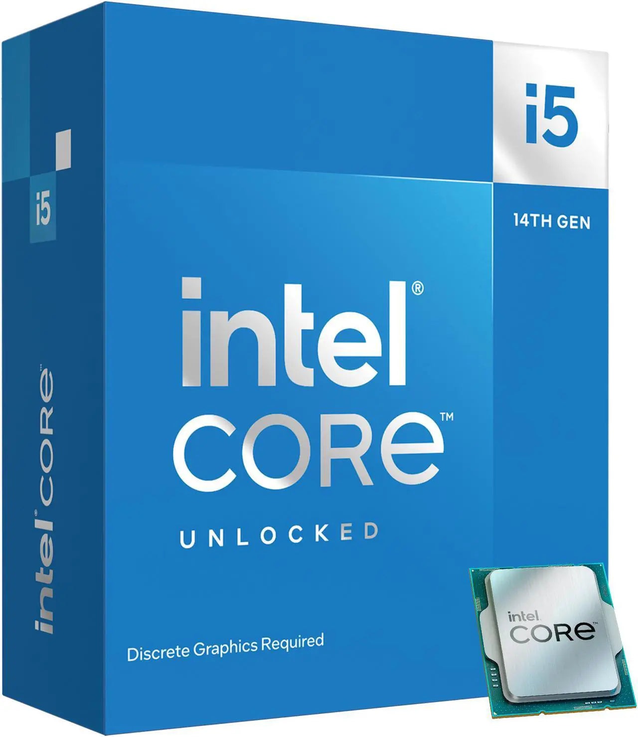 Intel i5 14600KF CPU 4.0GHz 5.3GHz Turbo 14th Gen LGA1700 14-Cores 20-Threads 24MB 125W Graphic Card Required Unlocked Retail Raptor Lake no Fan