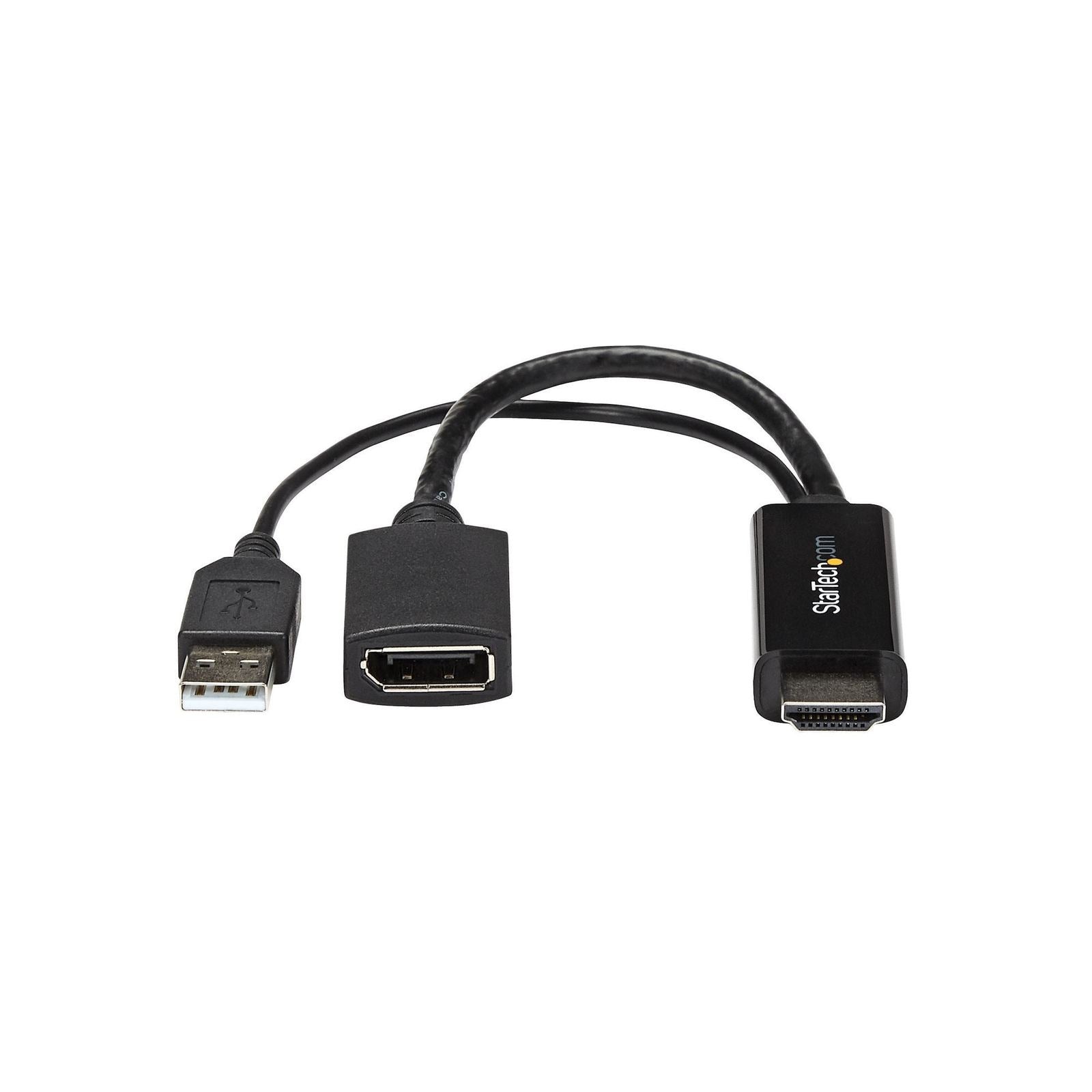 StarTech HDMI to DP Adapter, 4K, USB Power, 2Yr
