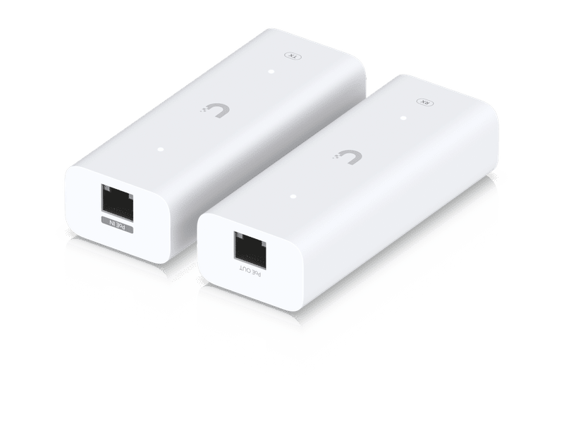 Ubiquiti Pair of extenders that extends PoE over twisted-pair or coaxial cables, ideal for retrofit scenarios.