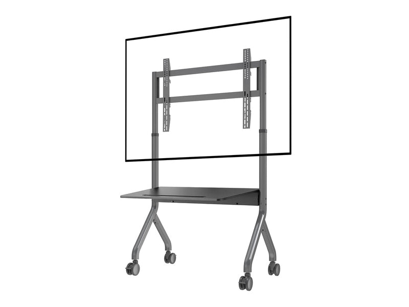 NORTH BAYOU NEW 2026 MODEL P150 Motorized Mobile TV Cart for 65" to 90" flat-screen TVs, monitors, and interactive displays
