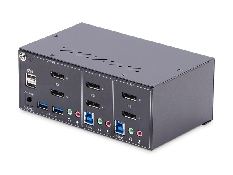 StarTech 2-Port Dual-Monitor DisplayPort KVM Switch