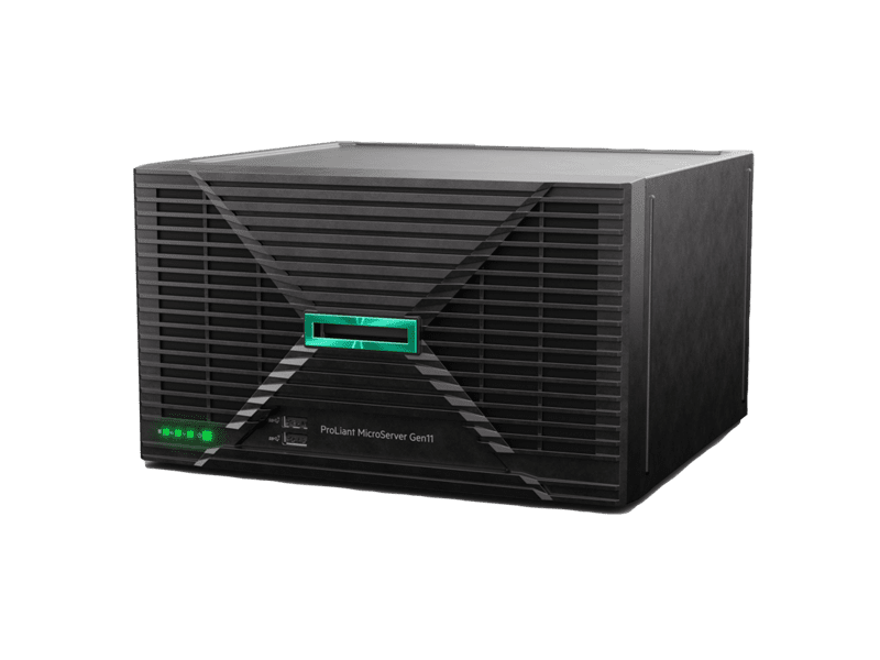 HPE ProLiant MicroServer Gen11 E-2414 2.6GHz 4-Core 1P 16GB‑U DDR5 4LFF-NHP 2x1TB HDD Server 1Y Onsite