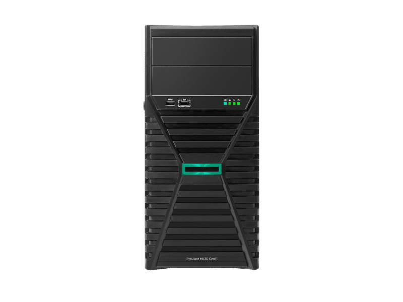 HPE ProLiant ML30 Gen11 E-2434 3.4GHz 4-Core 1P 1x32GB-U DDR5 VROC 4LFF 2x1TB HDD 1x500W PS Tower Server 3Y Onsite