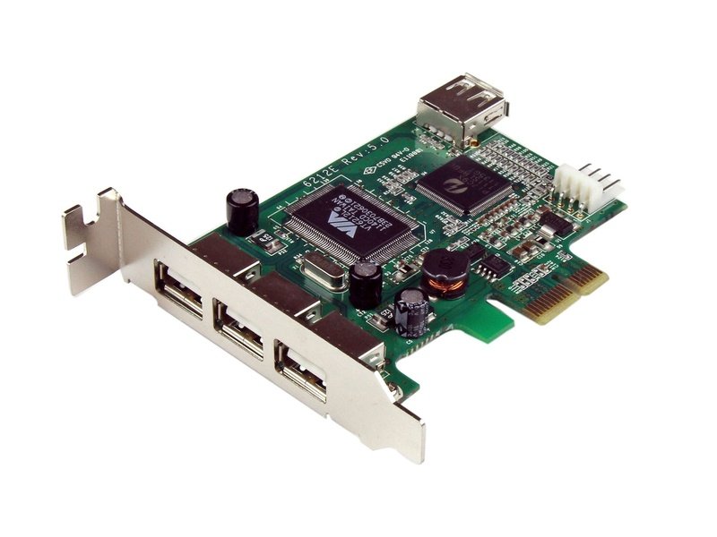 StarTech USB Adapter PCI Express Plug-in Card 4 Total USB Ports