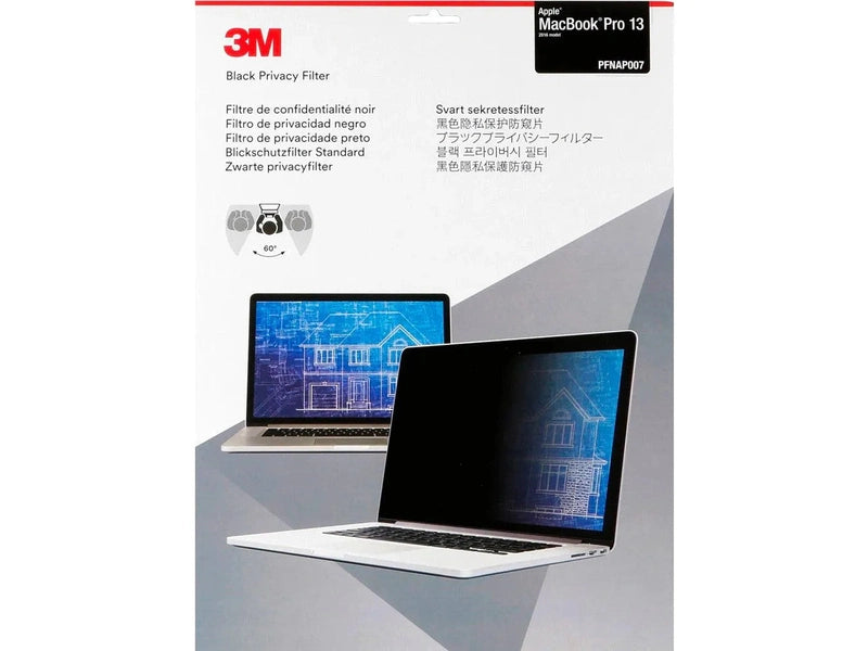 3M Privacy Filter for 13" Apple MacBook Pro 2016-Present with 3M COMPLY Flip Attach, 16:10